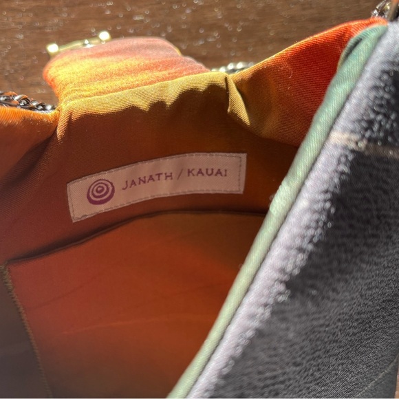 JANATH /KAUAI 10”x8” Purse Chain Strap Crossbody Event Travel Handbag - Picture 4 of 8